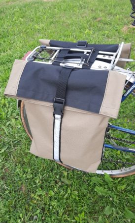 Dupla kerékpáros táska
